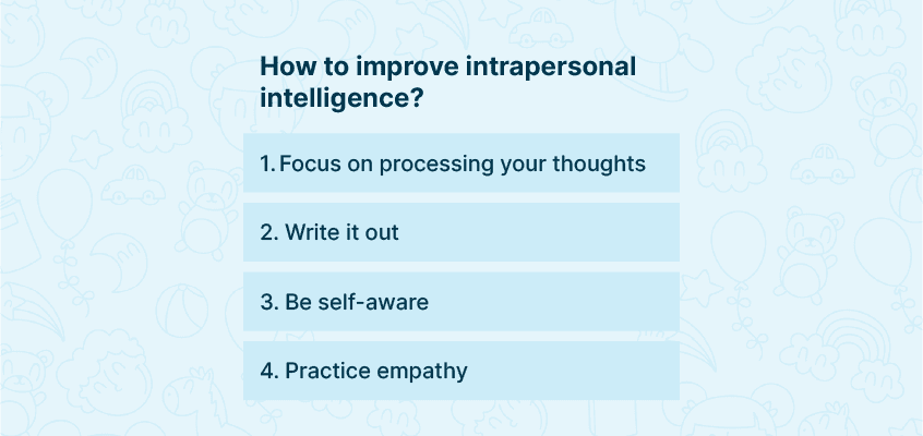 ways to improve intra-personal inteligence