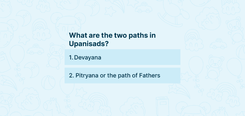 The two paths of Upanishads