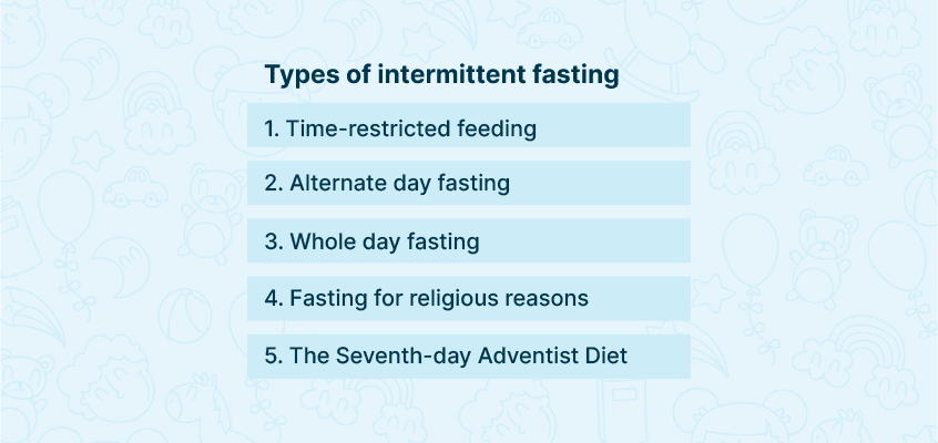 types of intermittent fasting 