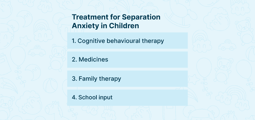 Treatment for separation anxiety in children