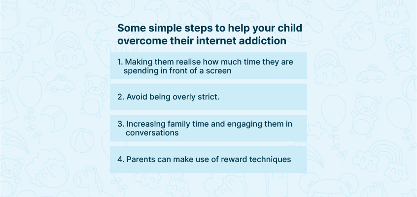 Help your child overcome their internet addiction