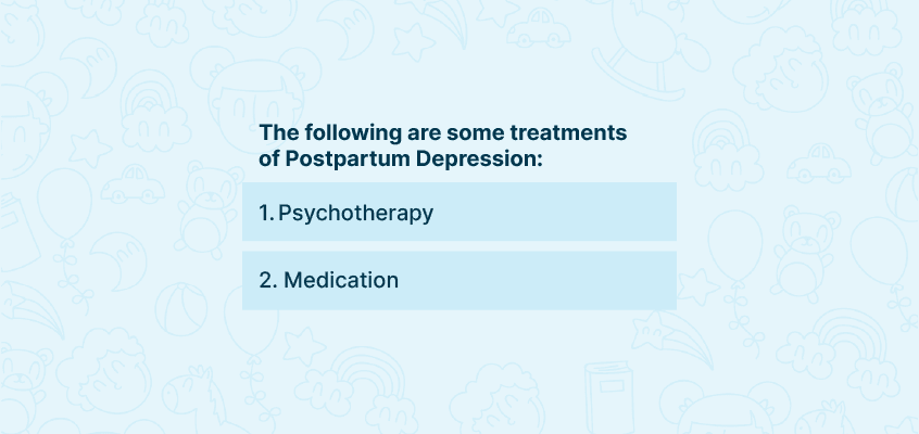Treatments of postpartum depression