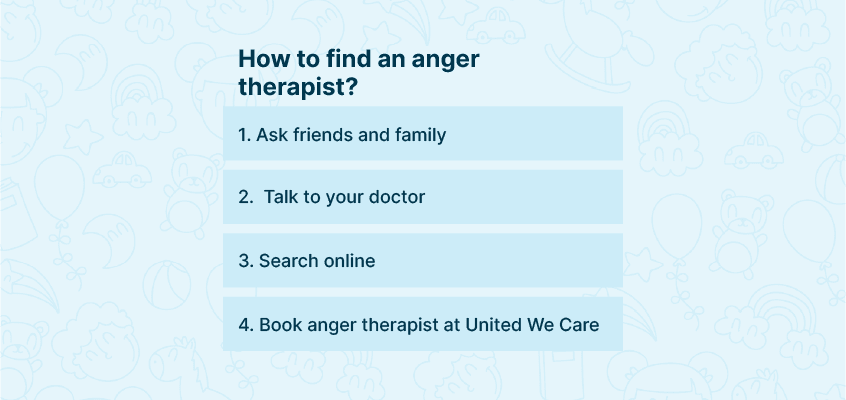 How to find a anger therapist