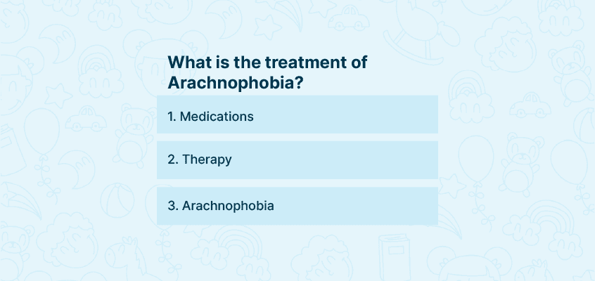 Treatment of arachnophobia 