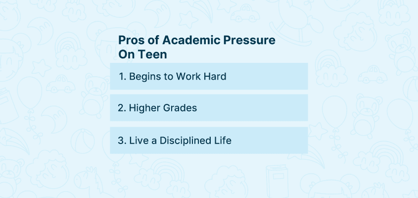 Pros of academic pressure on children