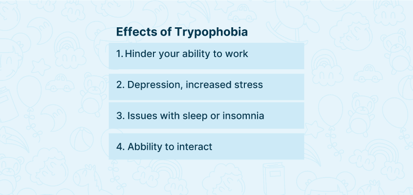 Effects of trypophobia