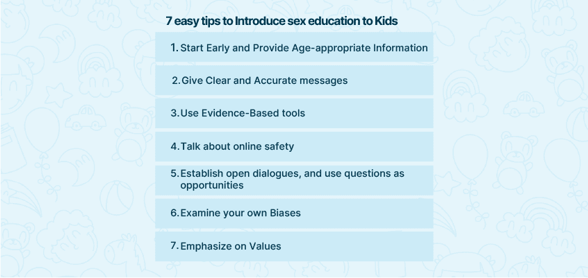 7 easy tips to Introduce sex education to Kids