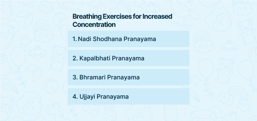 Exercício respiratório para concentração