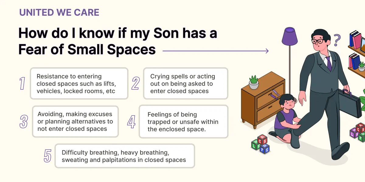 How do I know if my Son has a Fear of Small Spaces?