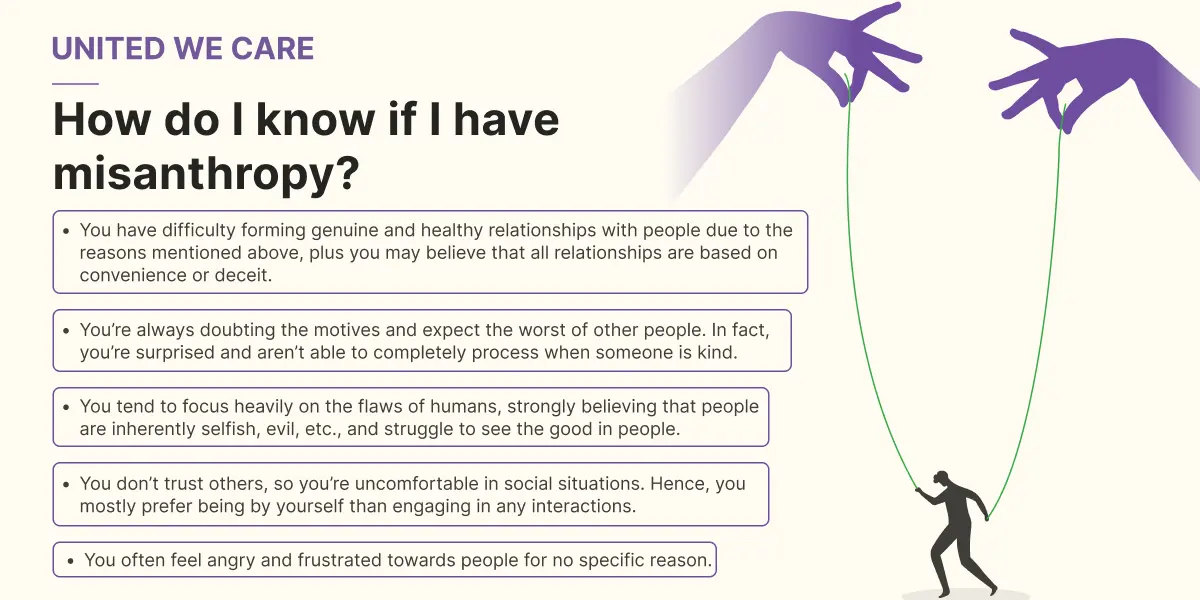 Comment savoir si je souffre de misanthropie ?