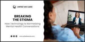 Technology bridging gaps in mental health awareness across cultures and generations.