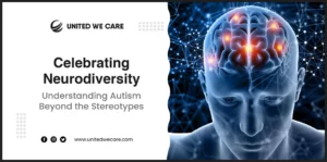 Diverse people united to celebrate neurodiversity and autism inclusion