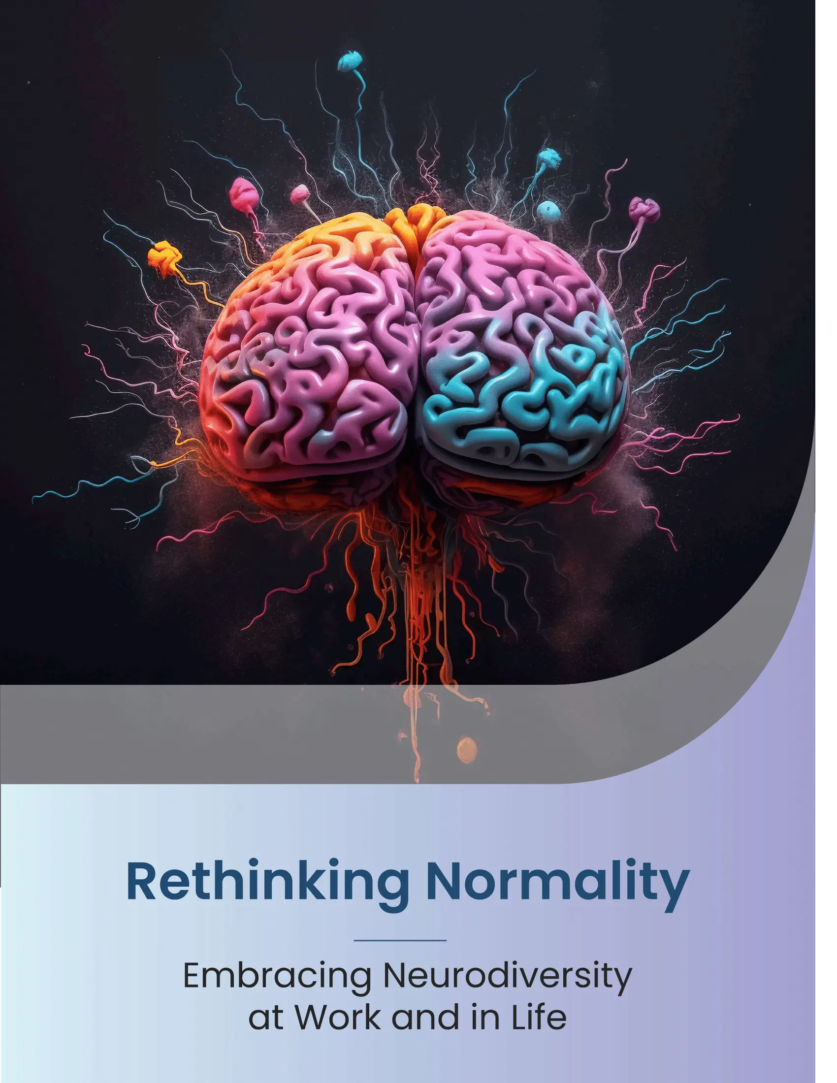 Rethinking Normality – Embracing Neurodiversity at Work and in Life,” showing diverse colleagues collaborating in a modern office.