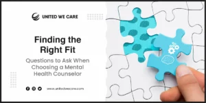 Person talking to a therapist during a mental health counseling session
