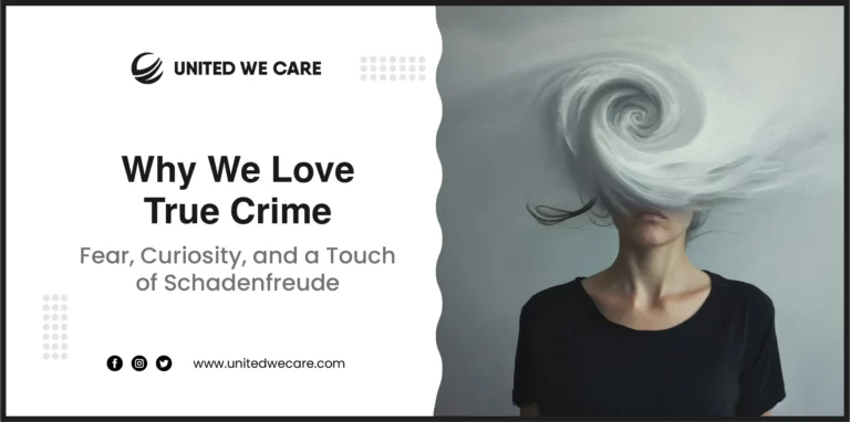 Person listening to true crime podcast exploring fear, curiosity, and schadenfreude